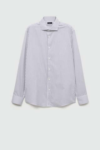 Chemise slim fit 100 % coton - Bleu marine