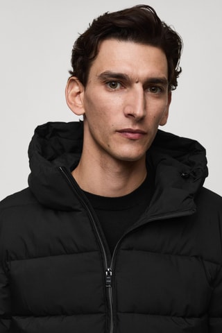 Anorak matelassé imperméable thermorégulateur - Noir