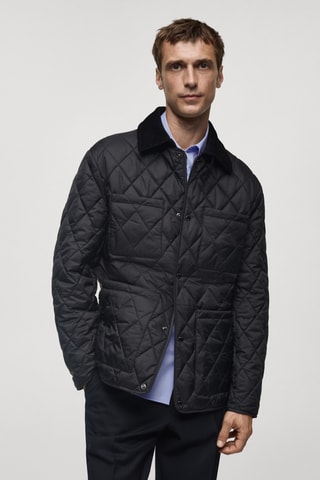 Veste matelassée résistante à l'eau - Bleu marine