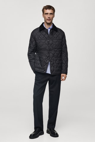 Veste matelassée résistante à l'eau - Bleu marine