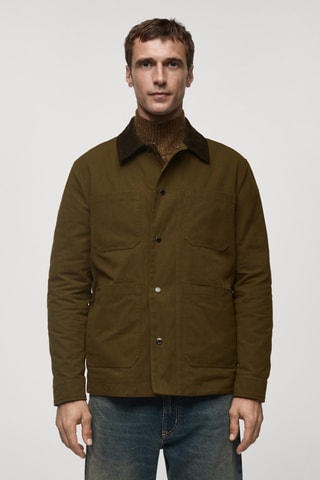 Blouson coton résistant à l'eau - Kaki