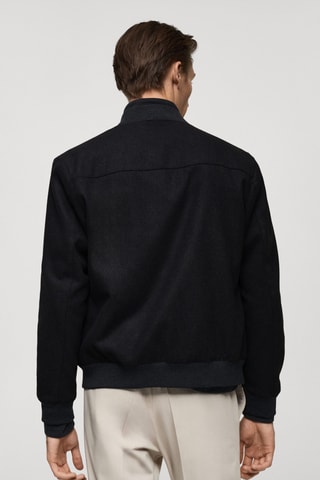 Bomber laine recyclée - Anthracite