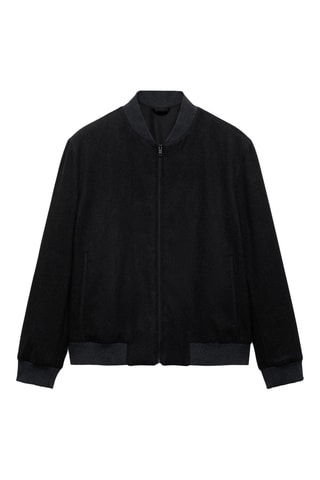 Bomber laine recyclée - Anthracite