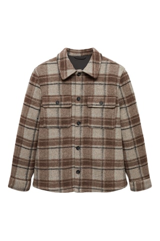Surchemise flanelle carreaux - Sable