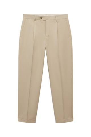 Pantalon de costume regular fit - Beige
