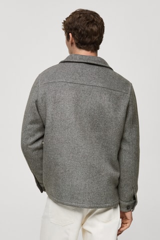 Surchemise laine recyclée - Gris