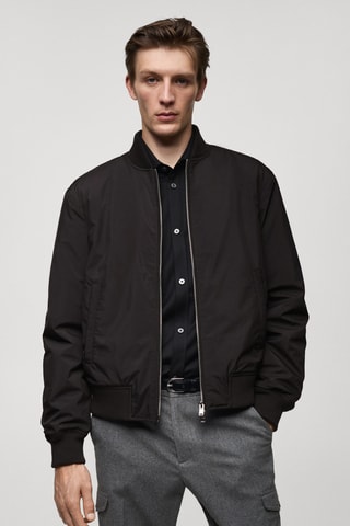 Bomber matelassé regular-fit - Noir