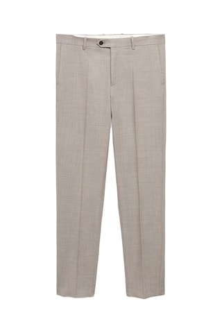 Pantalon 100 % laine vierge slim-fit - Gris