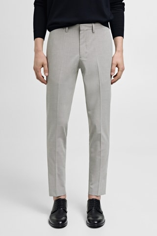 Pantalon costume Parí super slim-fit - Écru