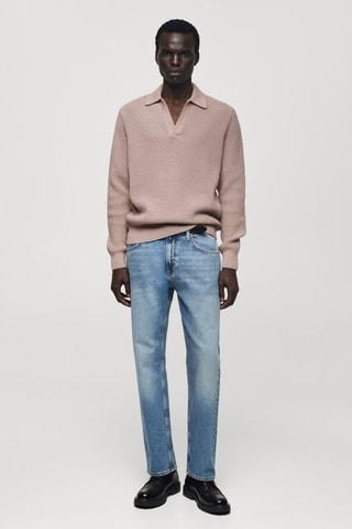 Polo maille coton - Lavande