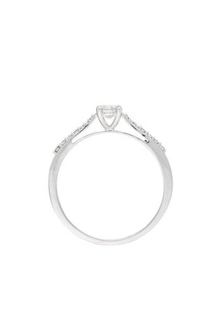 Verlovingsring Dis-Moi Oui Witgoud en Diamant