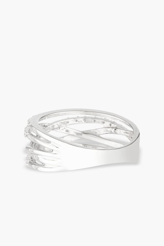 Ring Entrelacs Eternel Witgoud en Diamanten 0,18 Karaat/36