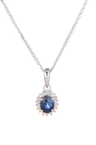 Hanger Abra - Witgoud, Diamanten en Saffier