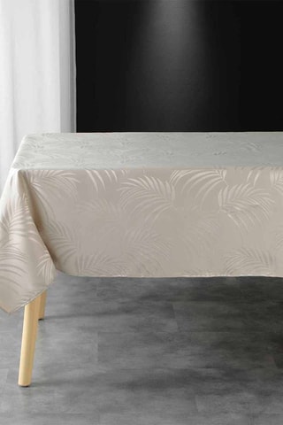 Nappe rectangulaire Jacquard Plumette - 
Taupe