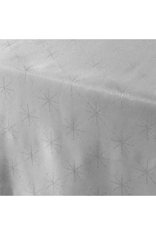 Nappe rectangulaire Etoiles - Gris et argenté