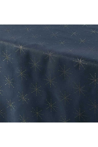 Nappe rectangulaire Etoiles - Bleu foncé et doré