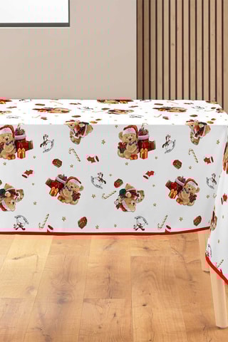Nappe rectangulaire Oursons - Blanc 