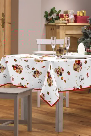 Nappe rectangulaire Oursons - Blanc 