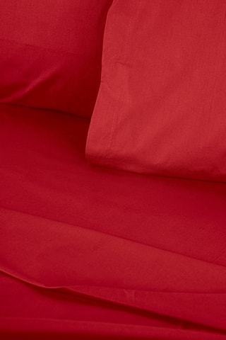 Housse de couette en coton renforcé 145 fils/cm² Tonne Rosse - Rouge