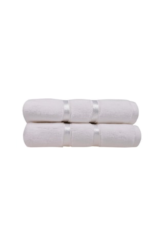 2 serviettes de toilette Dolce Ecru - 50 x 90 cm