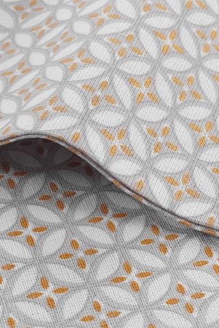 3 Serviettes de Table Azelia - Beige, gris et blanc