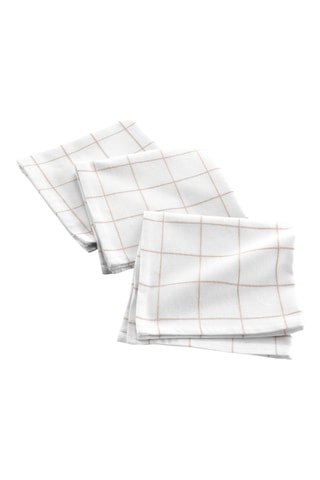 6 serviettes de table - Blanc