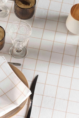 6 serviettes de table - Blanc