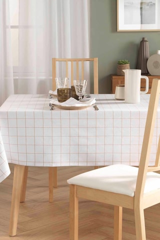 6 serviettes de table - Blanc