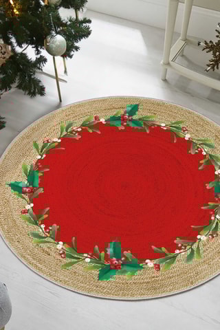 Tapis - Rouge et beige