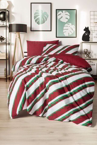 Conjunto de edredão em algodão 57 fios/cm² - Verde