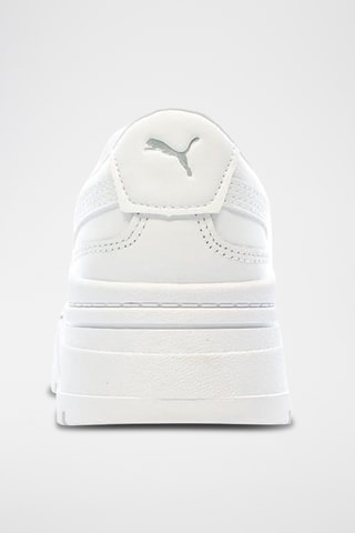 Baskets plateformes en cuir Mayze Stack - Blanc - Puma