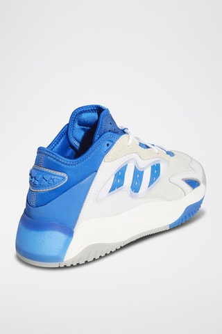 Leren Basketbalschoenen Streetball II Wit en Kobaltblauw