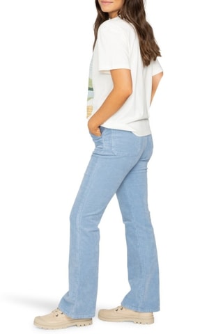 Velours Broek slim fit Hoge Taille - Hemelsblauw - Billabong