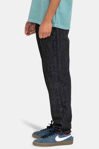 Jeans Regular - Gemêleerd Zwart - Element
