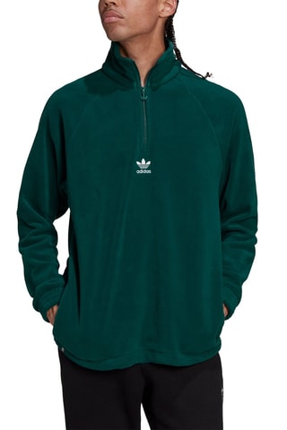 Fleece Jasje Adicolor Classics Donkergroen