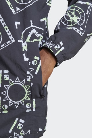 Windjack met Capuchon Originals Adventure - Zwart - Adidas