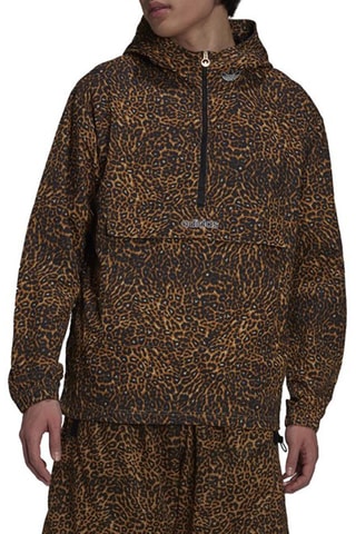 Windjack met Capuchon Boyfriend - Bruin - Adidas