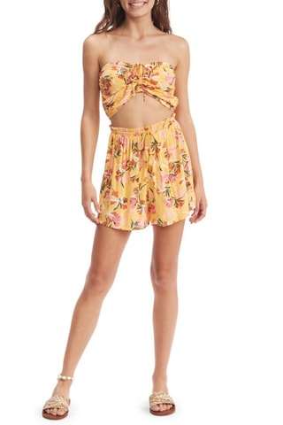 Bustier crop top - Oranje en Lichtbeige - Roxy 