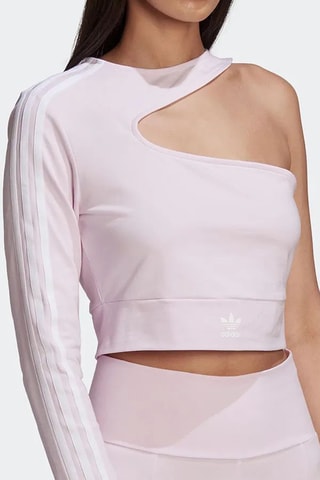 Asymmetrische Crop Top 80's Aerobic - Roze - Adidas