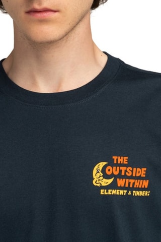 Biologisch Katoenen T-shirt Regular Fit Element - Marineblauw