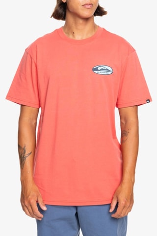 T-shirt Regular Quicksilver - Koraalrood