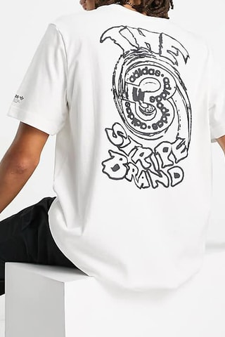 T-shirt Originals Campus - Wit - Adidas