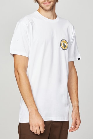 T-shirt Staying Grounded Wit en Zwart