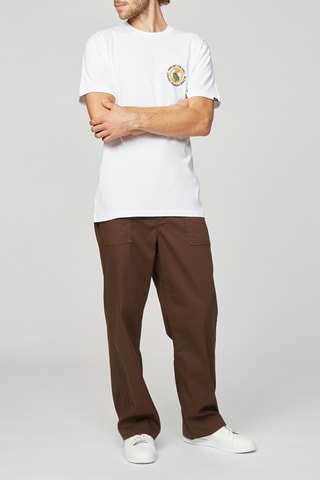T-shirt Staying Grounded Wit en Zwart