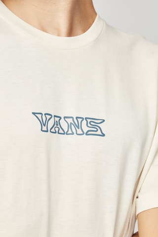 T-shirt Polo Side Resort Beige en Blauw