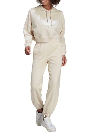 Sweat à capuche Cropped Hoodie Beige