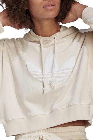 Sweat à capuche Cropped Hoodie Beige
