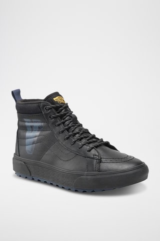 Hoge Leren Sneakers - Zwart
