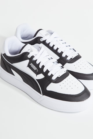 Baskets en cuir - Blanc et noir