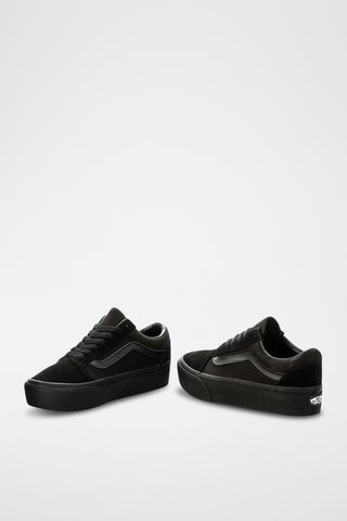 Nubuck Platform Sneakers - Zwart